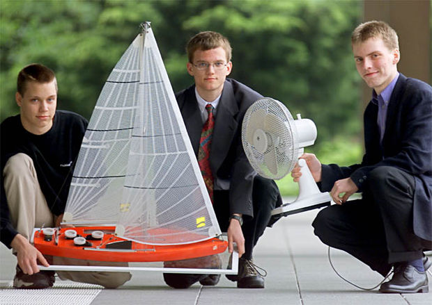 Erforschung aerodynamischer Kräfte am konventionellen Rigg und am Drehrigg