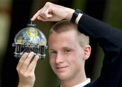 Laserorientierter Roboter im Hindernisfeld