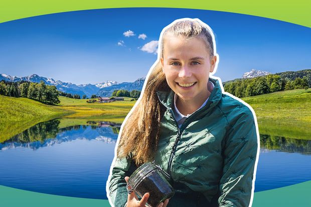 Mikroplastik in Alpenseen – Detektion mittels Nilrot-Färbung